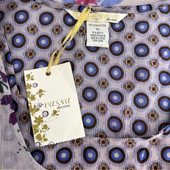 Vasna Desire Multi Print Sleeveless Maxi Dress Size 1X - Picture 5 of 9